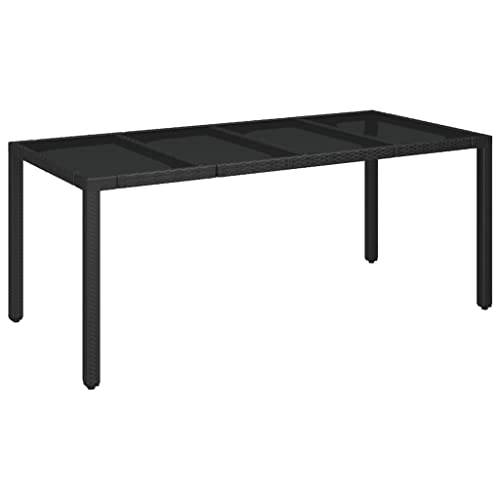 Table de jardin en rotin synthétique résistant pour ne plus craindre les intempéries