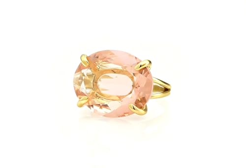 Anneau morganite pêche anémone pour célébrer votre histoire d'amour unique