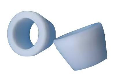 100PCS ϕ25.4 PTFE (Polytetrafluoroethylene) Teflon Plastic Metric Ferrule (Corrosion Resistant Electrical Insulation)