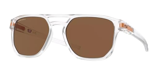 Oakley Latch Beta Sunglasses Matte Clear with Prizm Bronze Lens 54mm Introspect Collection