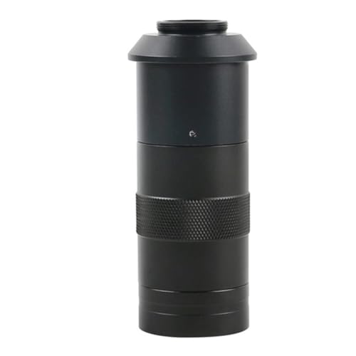 Microscope 100X 130X 180X 200X 300X 500X Adjustable Continuous Zoom C Mount Lens for USB Industry Video Microscope Camera(100X)