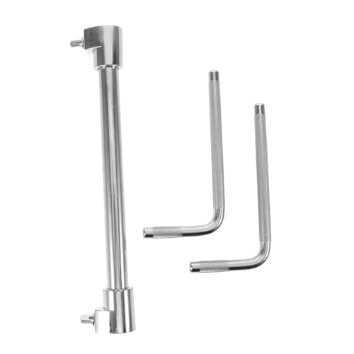 Abrazadera para cowbell Mikinona Dual Rod, soporte metálico ligero para batería y aro de bombo, con instalación rápida para creación y actuación musical miniatura 1
