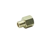 CDQBWKJGFJ 1 Piece M8 x 1 Male Metric to M10 x 1 Female Metric Gauge Sensor Adapter Brass