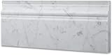 Italian Carrara White Marble 5 X 12 Baseboard - Box of 10 Pcs. (Polished)
