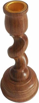 ,Indian craftsidea Wooden Candle Holder for Home Dinning, Wedding and Party, 7"