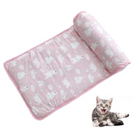 spier Pet Cooling Mat, Ice Silk Cooling Pad Summer Pet Bed Pet Cooling Blanket Sleeping Mat for Dogs and Cats, 60 x 40 cm