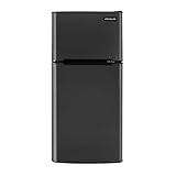FRIGIDAIRE 2 Door Refrigerator/Freezer, 4.6 cu ft, Black Stainless Steel, Gunmetal