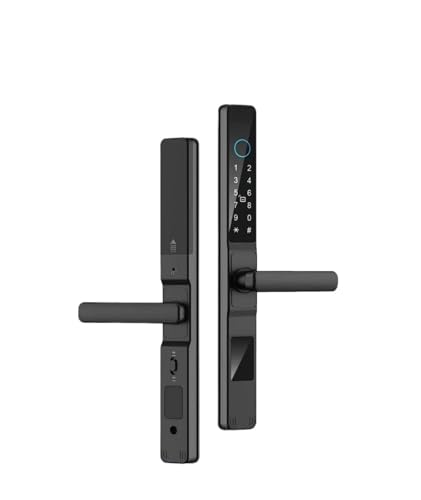 �X�}�[�g���b�N�A �h���w�� RFID ���b�N���O�����v���v�b�V���X���C�h�h�A 2585 3085 4085 �ق���(Black A No Mortise)