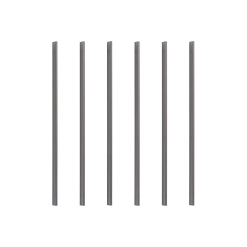 Kit 6 Puxadores de Gaveta Alça para Guarda-Roupas 512mm (Cinza Titanium)