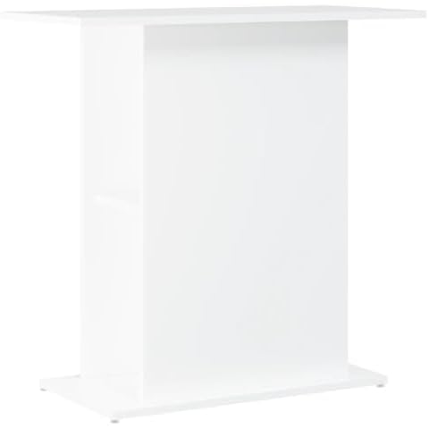 vidaXL Support pour Aquarium Blanc Cover