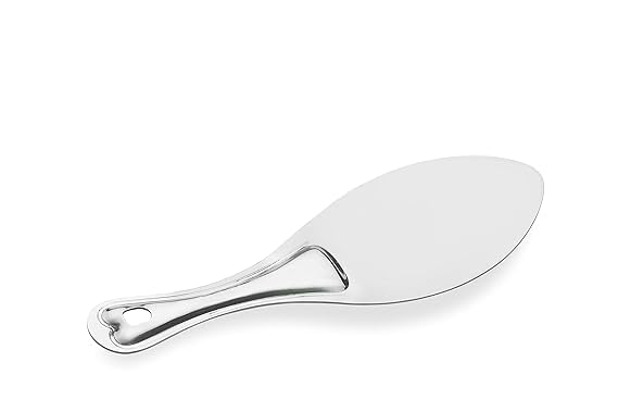 Image of Stainless Steel Heavy Gauge Rice Serving Spoon, Wide Flat Head, Long Handle, Dishwasher Safe, for Biryani, Sabzi, and Desserts, Pack of 1