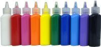 nicoleQUALITY VALUE Dimensional Fabric Paint - 10 Pieces