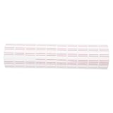 DIKACA 30 rollos Etiquetas de Precio Adhesivas Blancas para Máquina Papel Autoajustable con Doble Etiqueta de Pegatinas para Oficina y Comercio