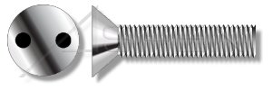 2500pcs #6-32 X 5/8 Security Machine Screws Flat Head Drilled Spanner Stainless Steel in USA by Aspen Fasteners, AFTPR-121720-D5