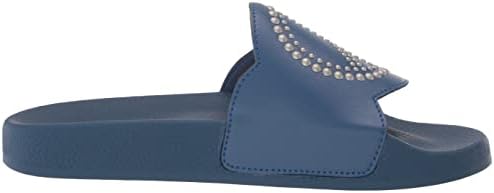 Lucky Brand Women's Phillon Flat Sandal Slide, True Navy, 11 | Image 5