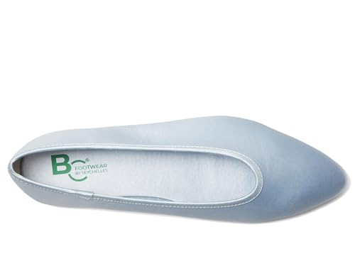 Seychelles Women's Georgette Satin Ballet Flat, Light Blue, 7.52