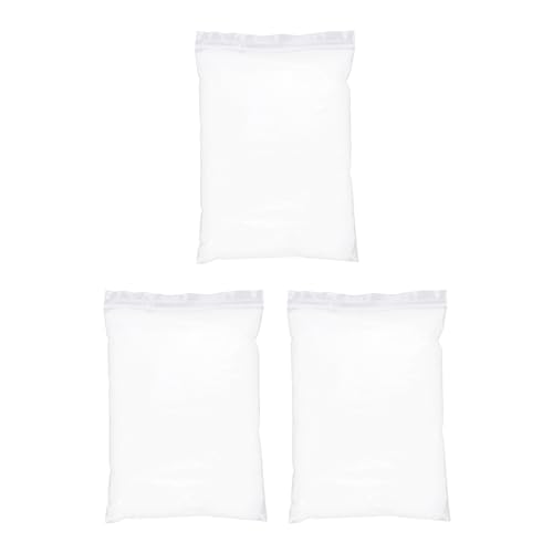 QUARKZMAN Natale Finta Neve Scintillio 16 Oz Indoor Bianco Inverno Display Polvere Riempimento Neve per Decorazione in Fibro Ornamento Invernale Neve 3pz