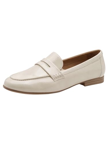 Tamaris Damen Loafer flach beige 39 EU