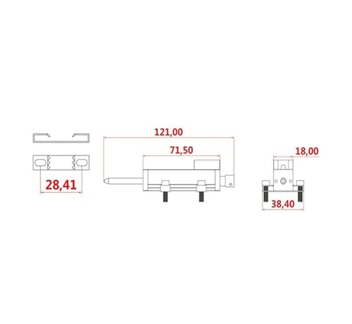 Sensor de desplazamiento lineal TR10mm 100mm transductor de posición con muelle 3