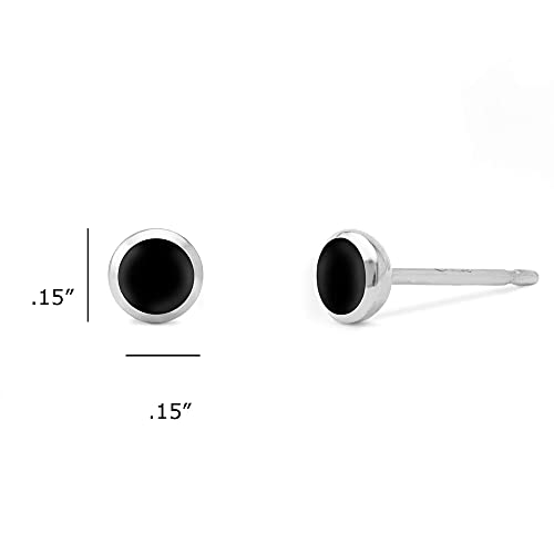 Boma Jewelry Sterling Silver Mini Circle Stud Earrings4