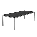 OUTLIV. Gartentisch Edelstahl Dekton Silber/Bromo