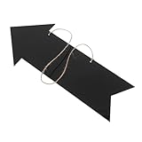 BCOATH Acrylic Hanging Arrow Chalkboard Sign Double-sided Decorative Directional Board With Rope For Weddings Parties Cafes And Events