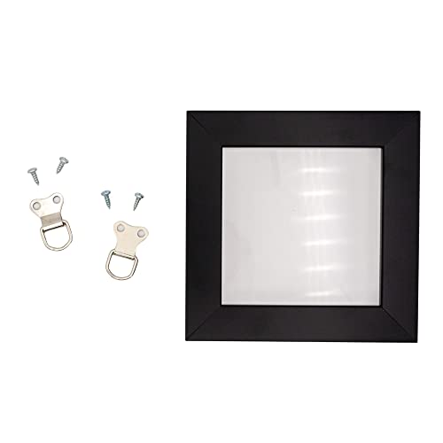 Image of Strong D Ring Hanger with 2 Hole Base - Pack of 1000 with Screws for Picture Frames & Mirrors