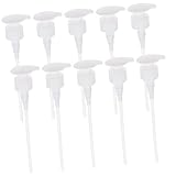 KESYOO 10個ユニバーサルディスペンシングポンプ ソープボトル用交換プレスポンプ 液体容器対応 家用品