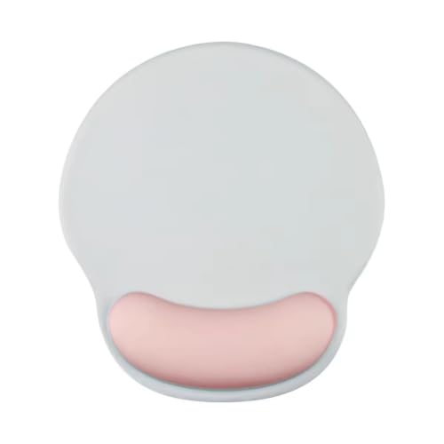 Image of Mouse Pad with Gel Wrist Rest Support, Ergonomic Mouse Cushion with Non Slip Rubber Base Mouse Pad for Laptop, Computer, Gaming, Office (Multicolor, Round)
