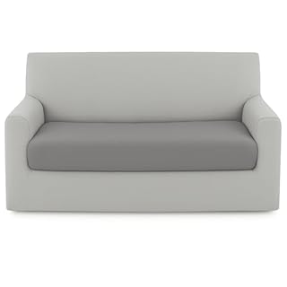 BIANCALUNA - Copristruttura elastico Genius tinta unita Anti Macchia - 2 posti Copridivano da 140 a 180 cm Made in Italy - Sassi