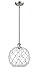 Innovations 516-1S-SN-G122-10RW-LED Large Farmhouse Rope 1 Light Pendant Part of The Ballston Collection, Brushed Satin Nickel
