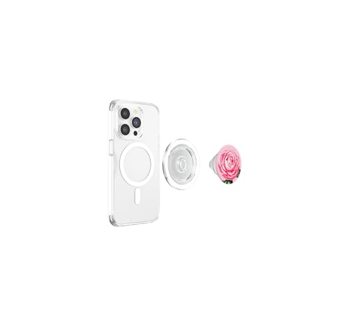 PopGrip para MagSafe Camelia Rosa con diseño botánico vintage 3