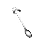 Cuillère à café en acier inoxydable - Cuillère à dessert en forme de chien - Tasse à suspendre pour café, thé, soupe - Pour la maison, la cuisine, l'hôtel et le restaurant
