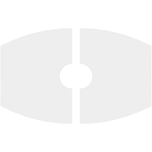 Image of Ekena Millwork CMP34X22KY2-06000 Kailey Architectural Grade PVC Contemporary, Two Piece Urethane Ceiling Medallions 34 inchW x 22 5 /8 inchH x 6 inchID x 18 1 /4 inchC x 1 inchP