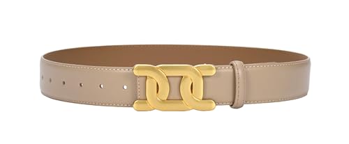 Women's Fashion Belt Genuine Leather Waist Strap Ladies Vintage Solid Color Belts for Pants Jeans Dresses