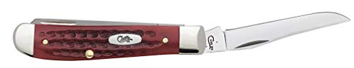 Image of Case WR XX Pocket Knife Pocket Worn Old Red Bone Mini Trapper Item #784 - (6207 SS) - Length Closed: 3 1 /2 Inches