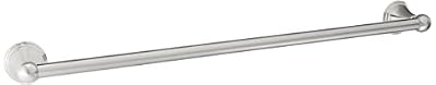 Amazon Basics Straight Modern Towel Bathroom Bar, 24 inch, Satin Nickel