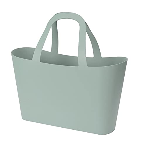 Image of Flexible Laundry Basket With Handles Plastic Flexi Laundry Basket Large Clothes Clothing Washing Laundry Storage Basket Hamper Bag (Green)