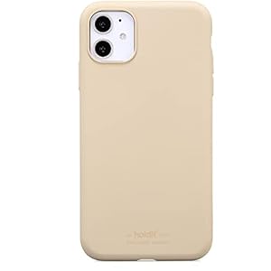 Holdit Siliconen Hoesje iPhone 11 (6,1″) – 0,8mm Ultra thin Silicone Case – Volledige bescherming en Bescherming voor de cameralenzen – Gripvriendelijk oppervlak – Beige