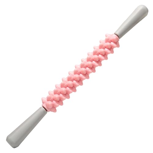 Fgail Massage Roller Stick for Muscles Deep Tissue, Muscle Roller, Fascia Roller for Cellulite, Self-Myofascial Release Trigger Points Leg & Back Pain for Physical Therapy & Recovery(Pink)