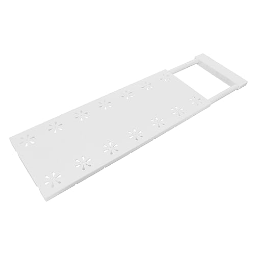 DECHOUS Adjustable Closet Shelves Expandable Storage Rack Closet Tension Shelf Organizer Plastic