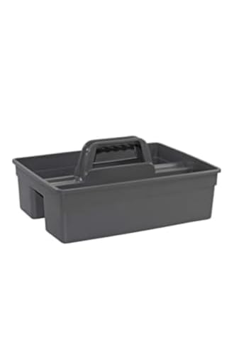 Image of Plastic Caddy Bucket New Model 2-Compartment Industrial Caddy Bucket, Bathroom Caddy Organizer Basket, Bathroom Organizer Basket, Tool Organizer, Cleaning Supplies, Multicolor