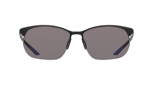 Nike Modern Metal Zone IH0911X 010 Men's Sunglasses Matte Black/Grey 62/17/145, 010 Matte Black / Grey, 62/17/1452