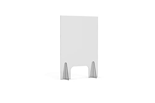 MAMPARA PROTECTORA METACRILATO CON VENTANA. Ideal para mostrador de supermercados, comercios, farmacias,...