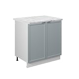 Gli armadi da cucina Fame-Line offrono una qualità superiore con robuste maniglie in metallo, pratiche cerniere a chiusura ammortizzata e guide metalliche a estrazione totale a prezzi convenienti.