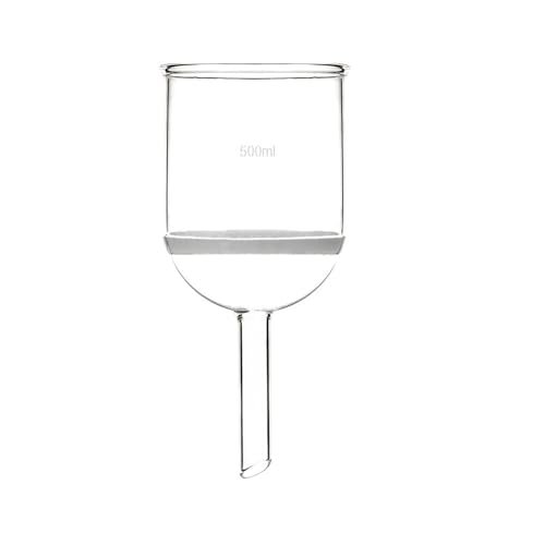 Entonnoir en verre de 500 ml anti-blocage avec tube droit pour sable et laboratoires