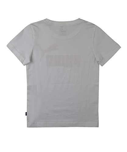 Image of Puma Boy's ESS Logo Tee B, White, 4-5 Years