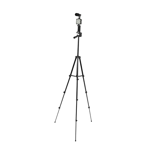 Image of Fill Light, Photography Lighting Kit with Tripod Mic 6500K 360 Video Recording Equipment Kit Fill Light Tripod Set for Cameras and Smartphones