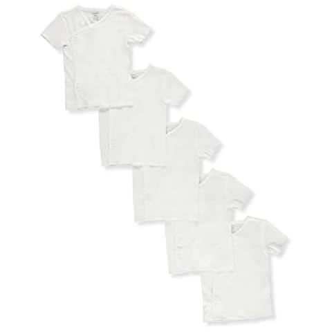 Carter's 5-Pack Snap Shirts - White, 3 Months Cover