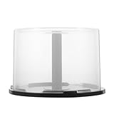 OSALADI Cd Storage Bucket 2-Pack Empty Dvd Spindle Holders with Lids and Handles 50 Disc Capacity Stackable Plastic Containers for Compact Disc Organization